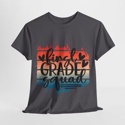 Boho Retro First Grade Squad Class TShirt