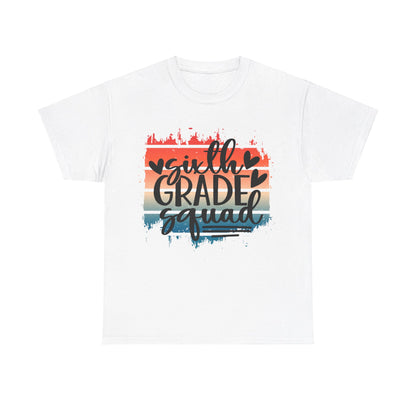Boho Retro Sixth Grade Squad Classroom School TShirt