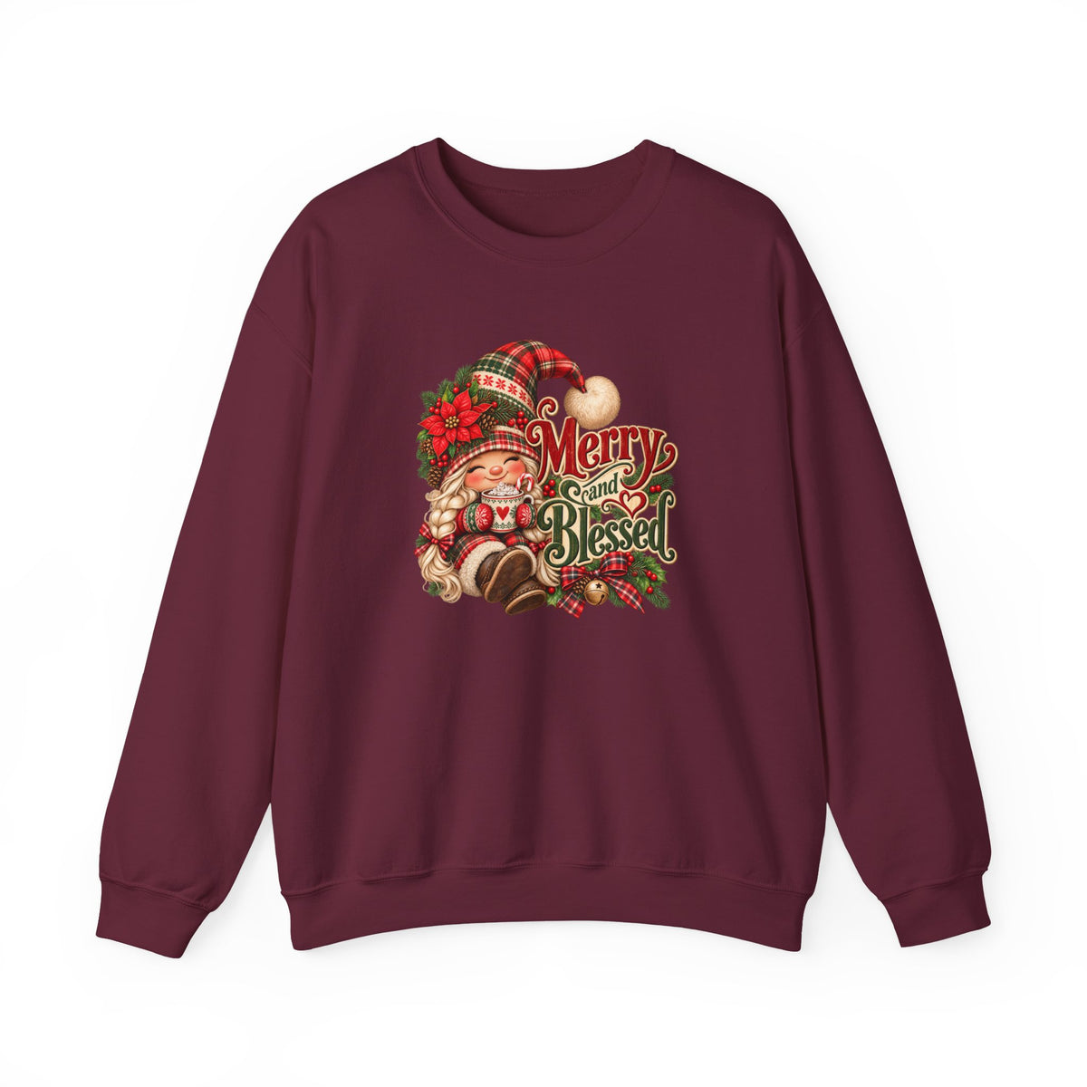 Merry and Blessed Christmas Gnome Sweatshirt