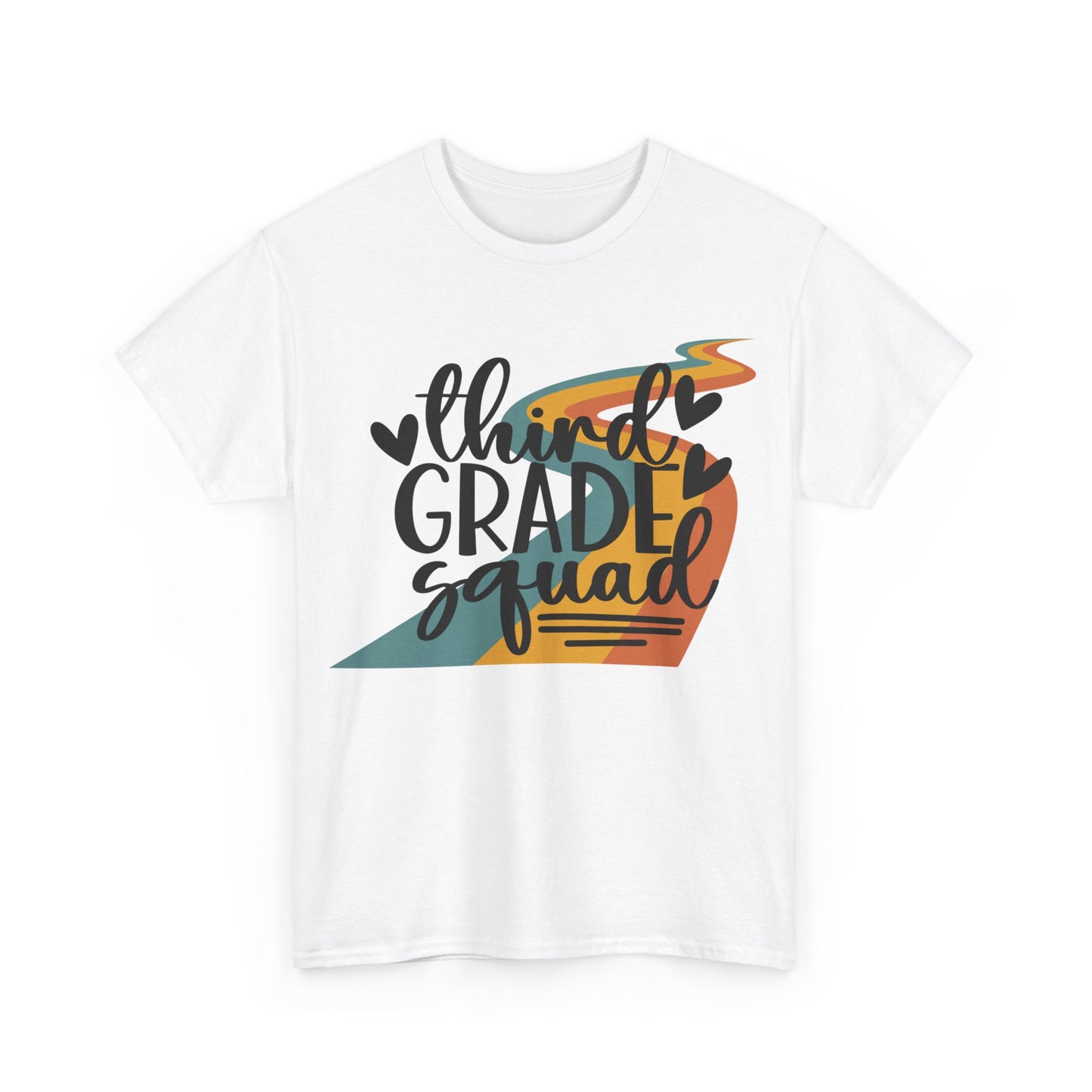 Third Grade Retro Squad Design Tshirt