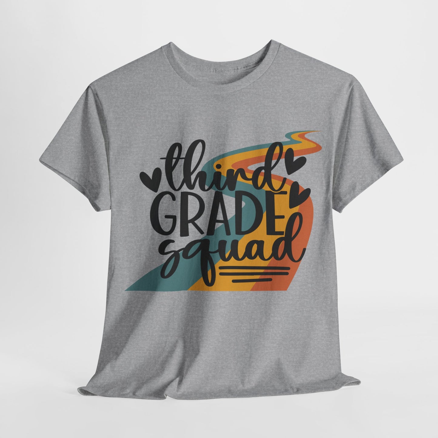 Third Grade Retro Squad Design Tshirt