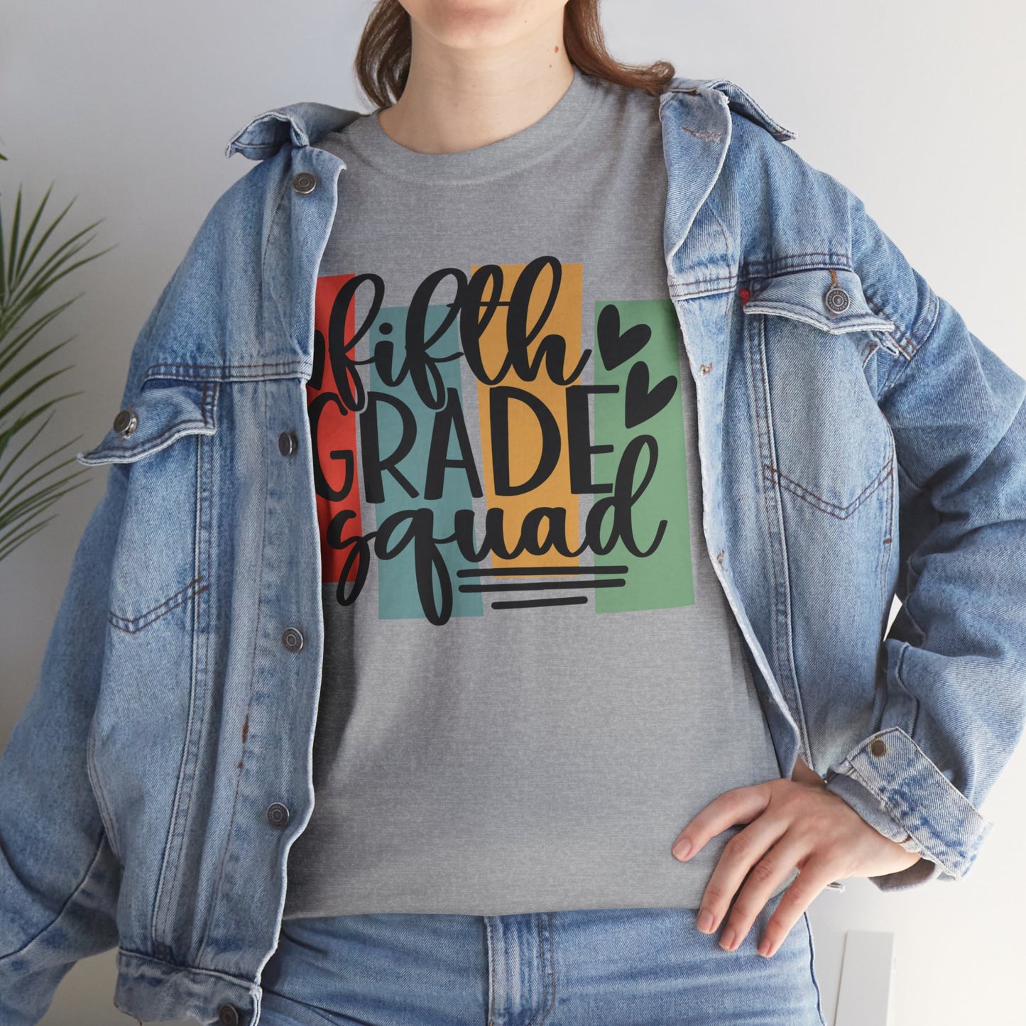 Retro Vintage Fifth Grade Squad Team TShirt