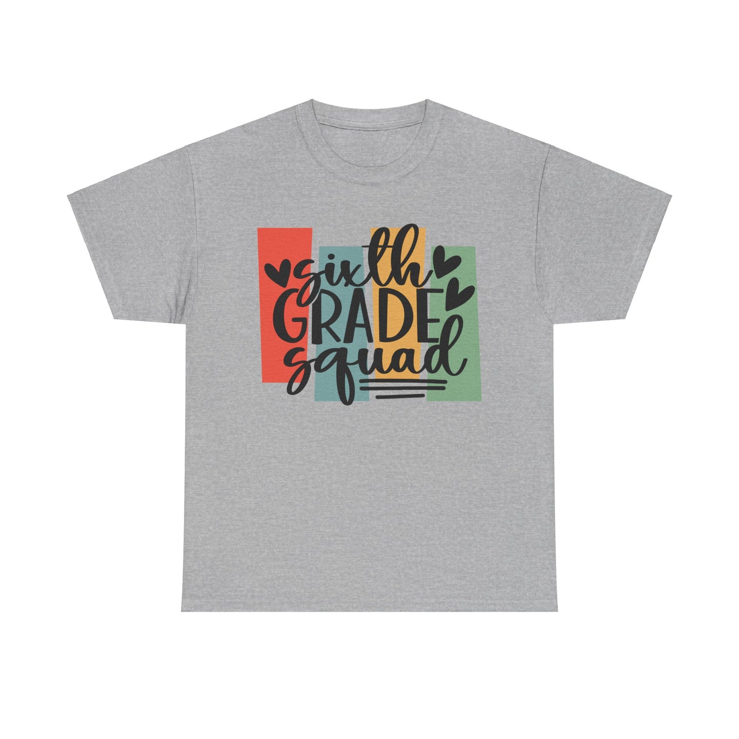 Boho Retro Sixth Grade Squad School Shirt