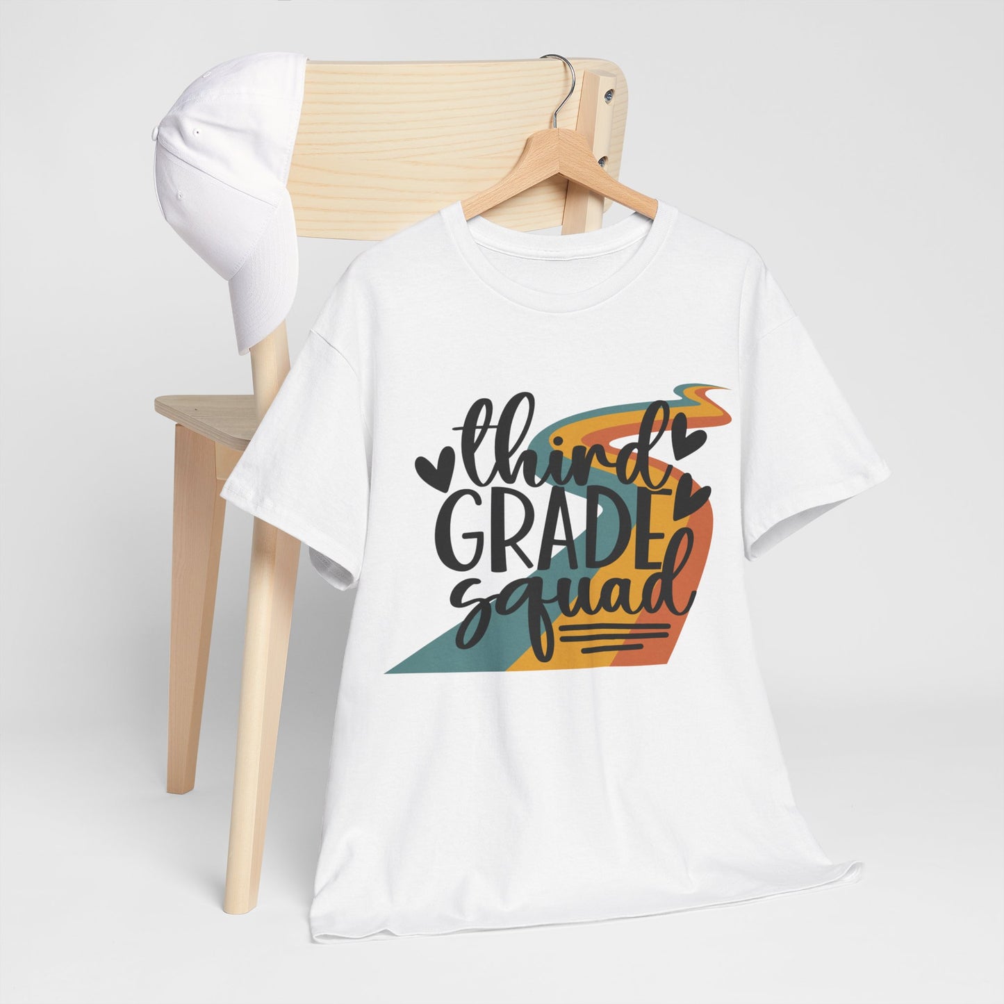 Third Grade Retro Squad Design Tshirt