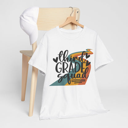 Third Grade Retro Squad Design Tshirt