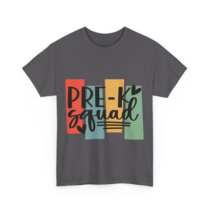 Retro Design Pre-K Squad Team School Shirt