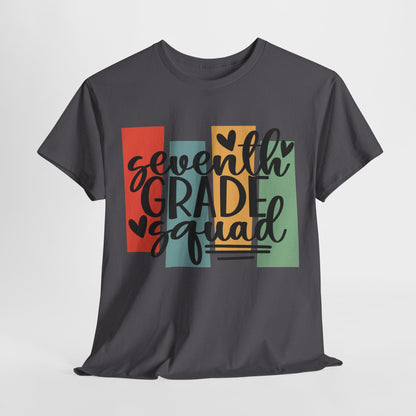 Boho Retro Seventh Grade Squad School TShirt
