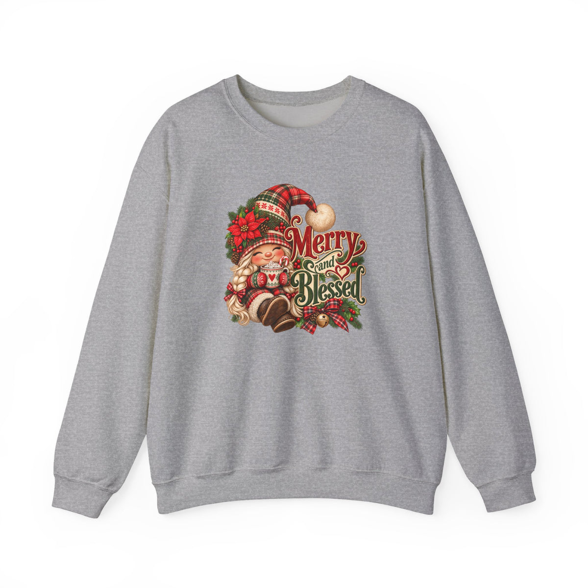 Merry and Blessed Christmas Gnome Sweatshirt
