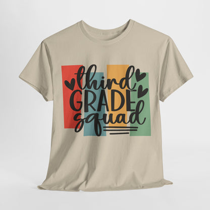 Retro Third Grade Squad Classroom Tshirt