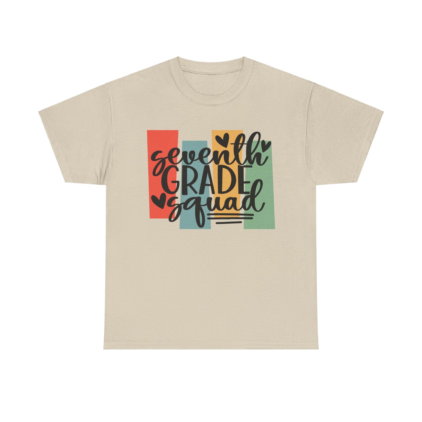 Boho Retro Seventh Grade Squad School TShirt