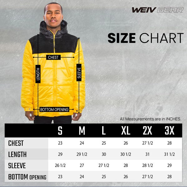 Retro Style Mens  Puffer Jacket