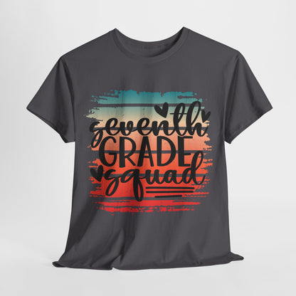 Boho Retro Seventh Grade Squad Class TShirt