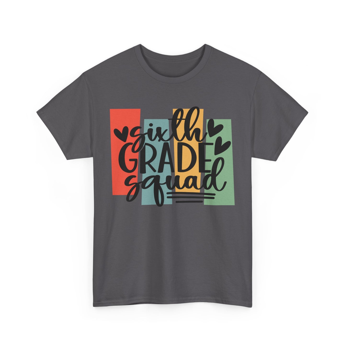 Boho Retro Sixth Grade Squad School Shirt