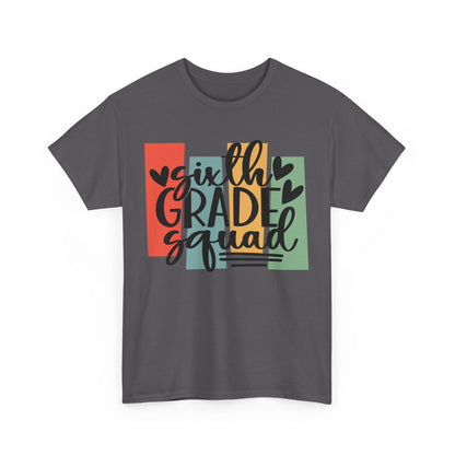 Boho Retro Sixth Grade Squad School Shirt