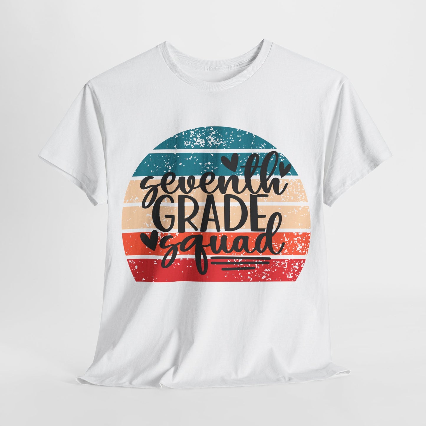 Retro Boho Seventh Grade Squad Classroom Team TShirt