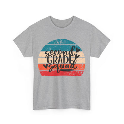 Retro Boho Design Second Grade Squad Classroom Tshirt