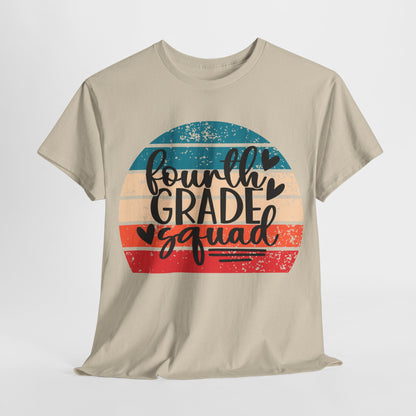 Fourth Grade Squad Retro Vintage School TShirt