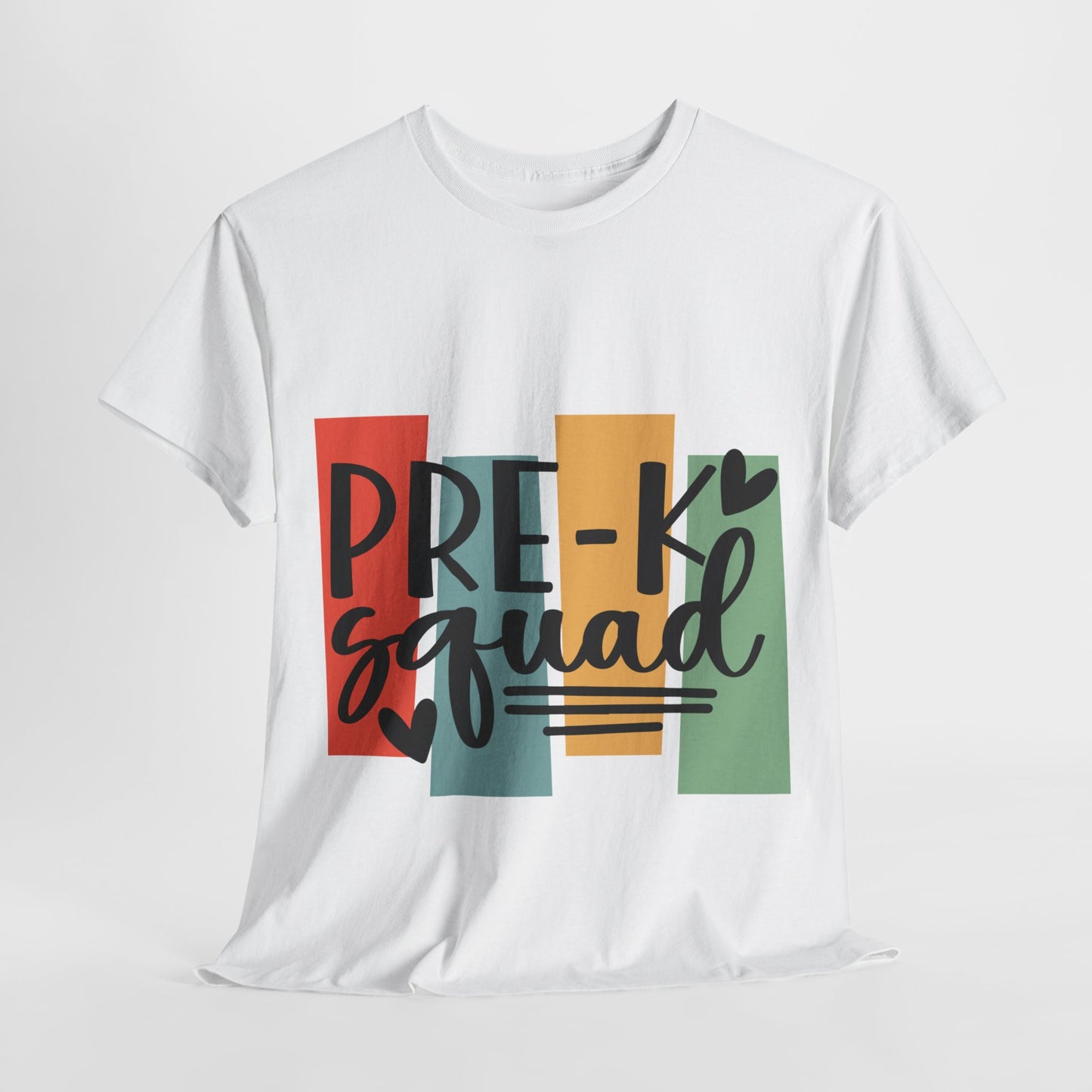 Retro Design Pre-K Squad Team School Shirt