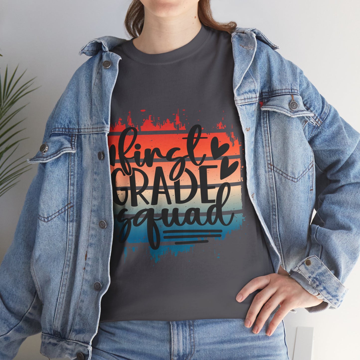 Boho Retro First Grade Squad Class TShirt