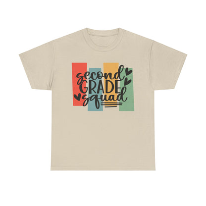 Second Grade Retro Design Team School Shirt