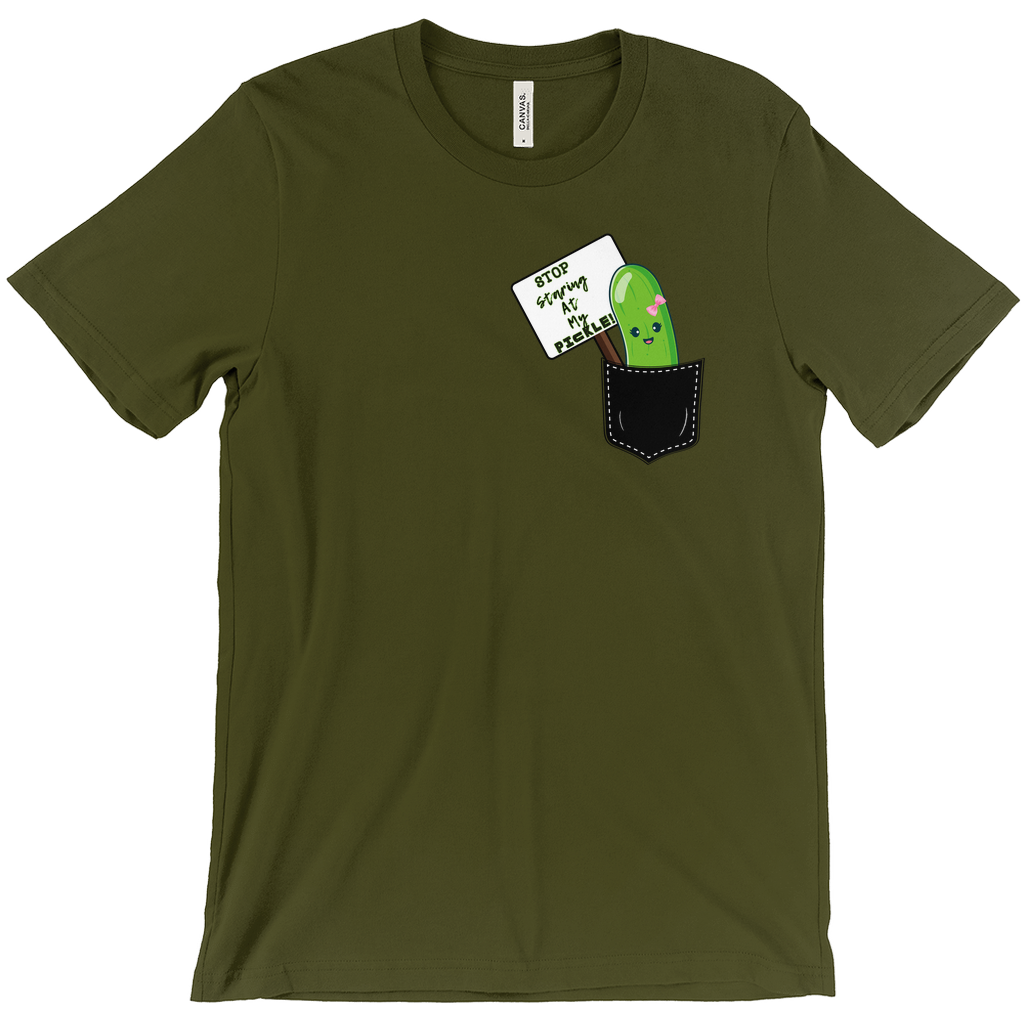 Stop Staring At My Pickle  Funny T-Shirts