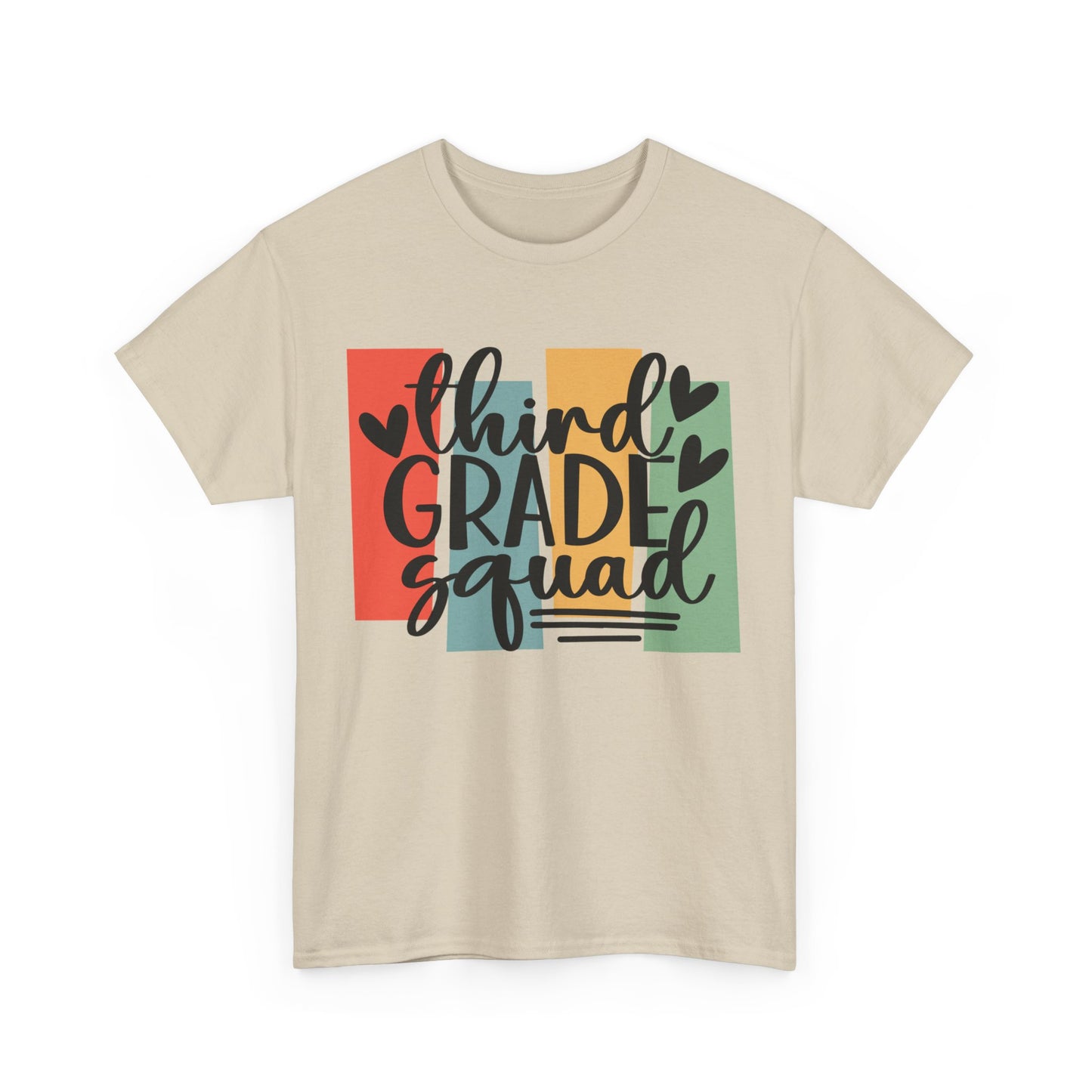 Retro Third Grade Squad Classroom Tshirt