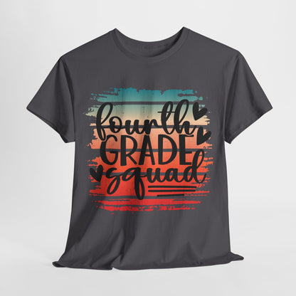 Retro Vintage Styled Fourth Grade Team Shirts