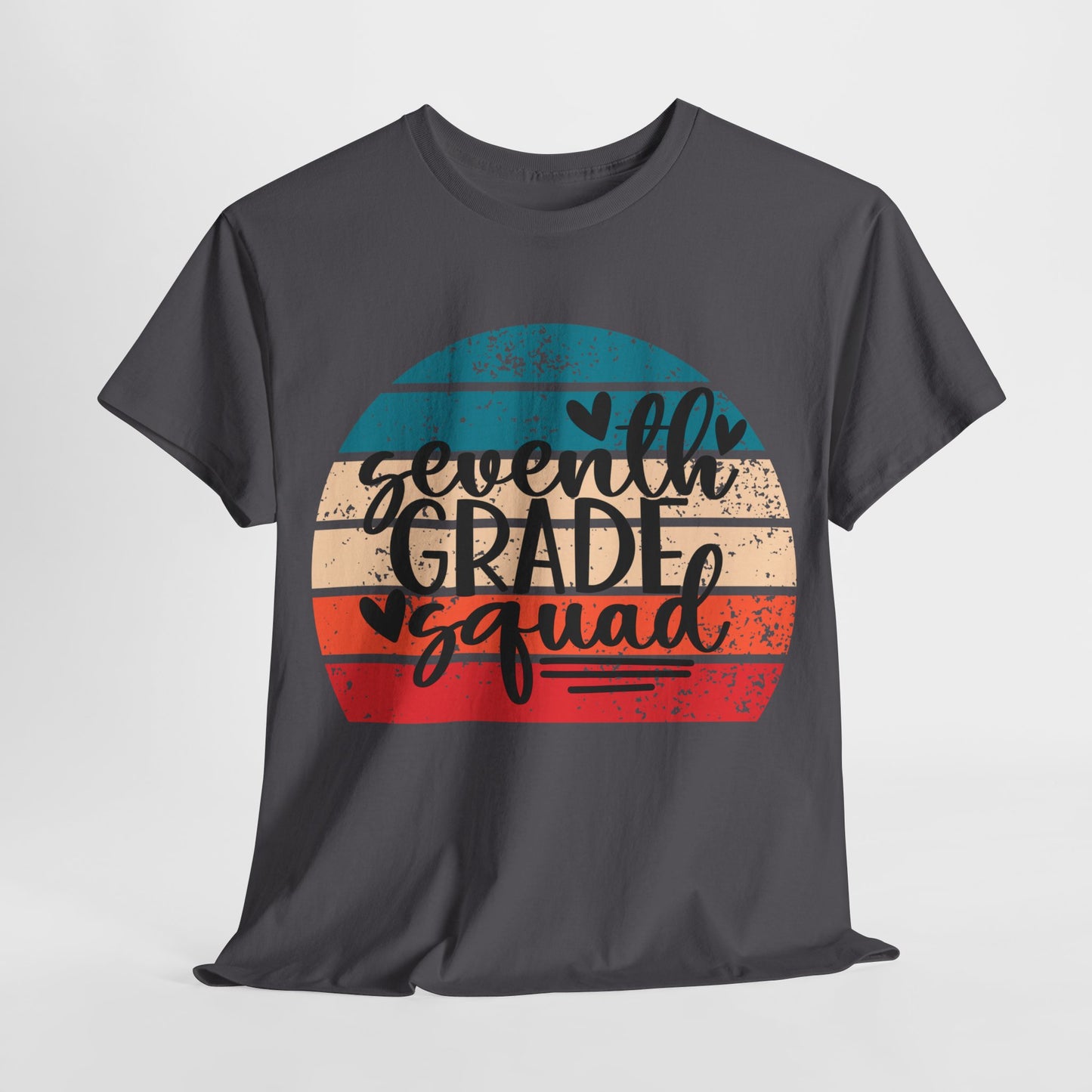 Retro Boho Seventh Grade Squad Classroom Team TShirt