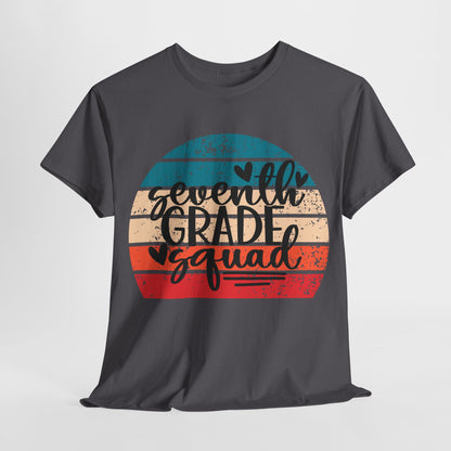 Retro Boho Seventh Grade Squad Classroom Team TShirt