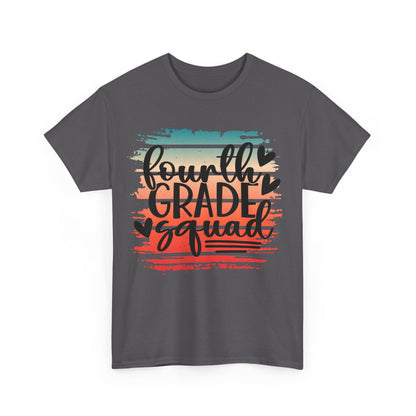 Retro Vintage Styled Fourth Grade Team Shirts