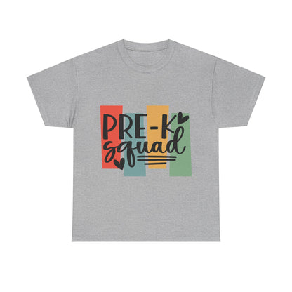 Retro Design Pre-K Squad Team School Shirt