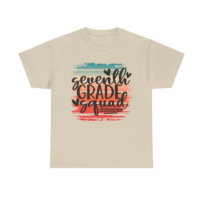 Boho Retro Seventh Grade Squad Class TShirt