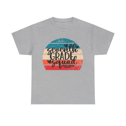 Retro Boho Seventh Grade Squad Classroom Team TShirt