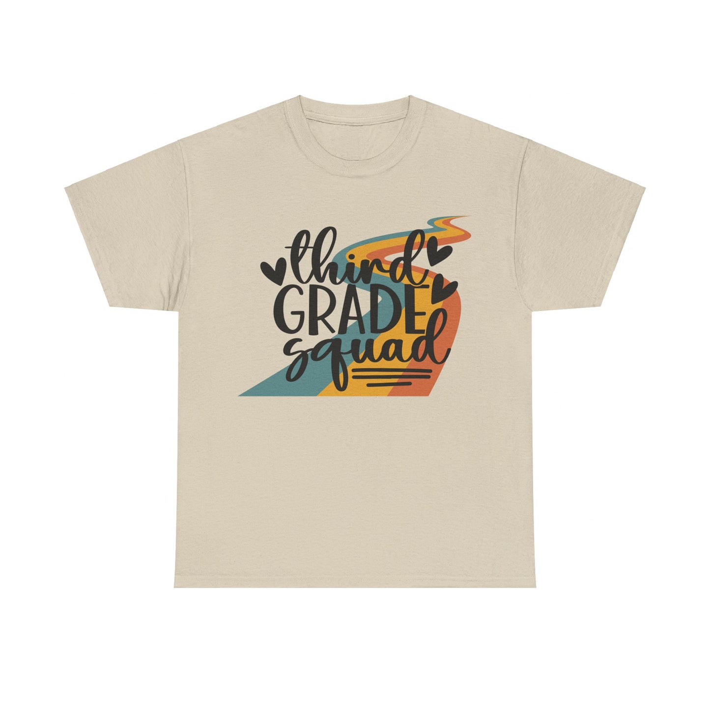 Third Grade Retro Squad Design Tshirt
