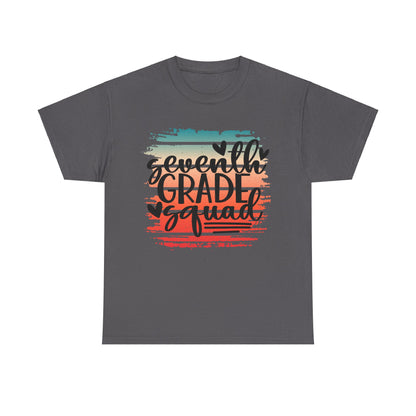 Boho Retro Seventh Grade Squad Class TShirt