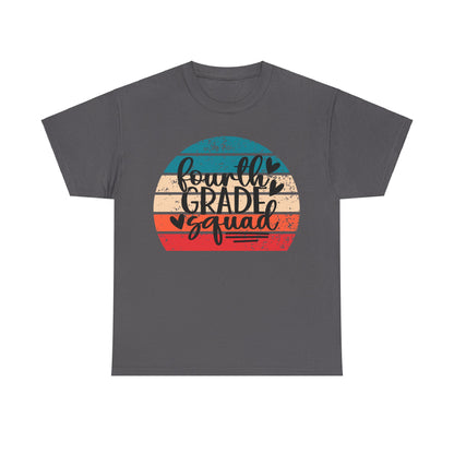 Fourth Grade Squad Retro Vintage School TShirt