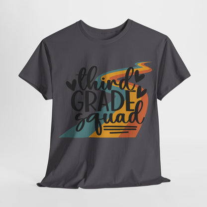 Third Grade Retro Squad Design Tshirt