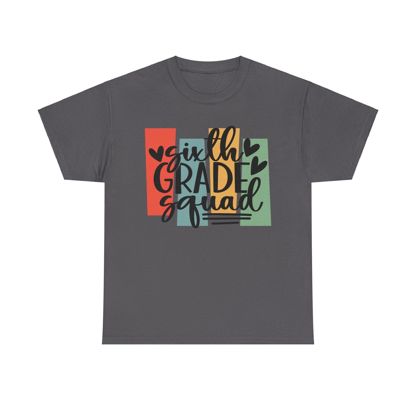 Boho Retro Sixth Grade Squad School Shirt