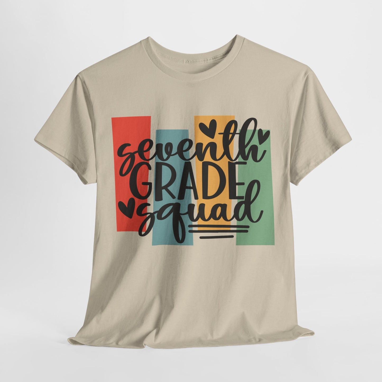Boho Retro Seventh Grade Squad School TShirt