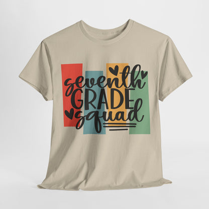 Boho Retro Seventh Grade Squad School TShirt