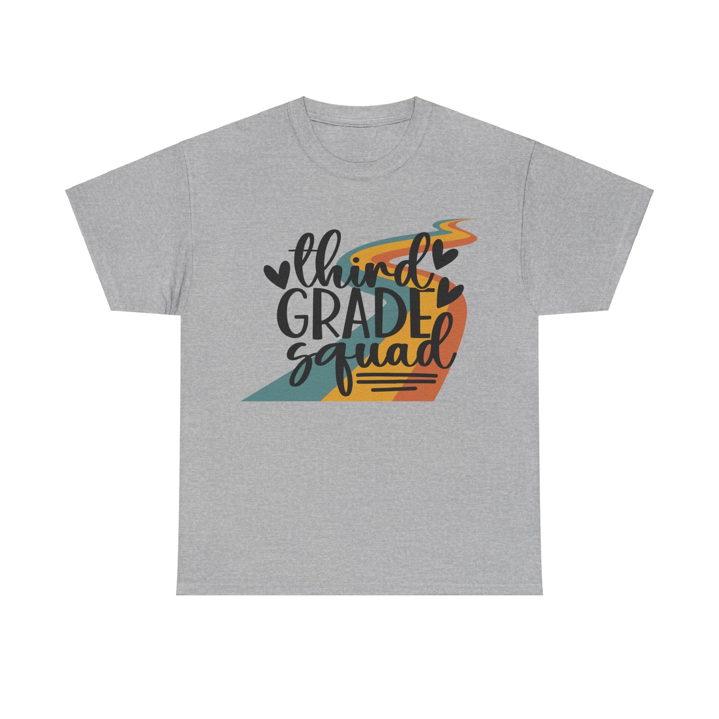 Third Grade Retro Squad Design Tshirt