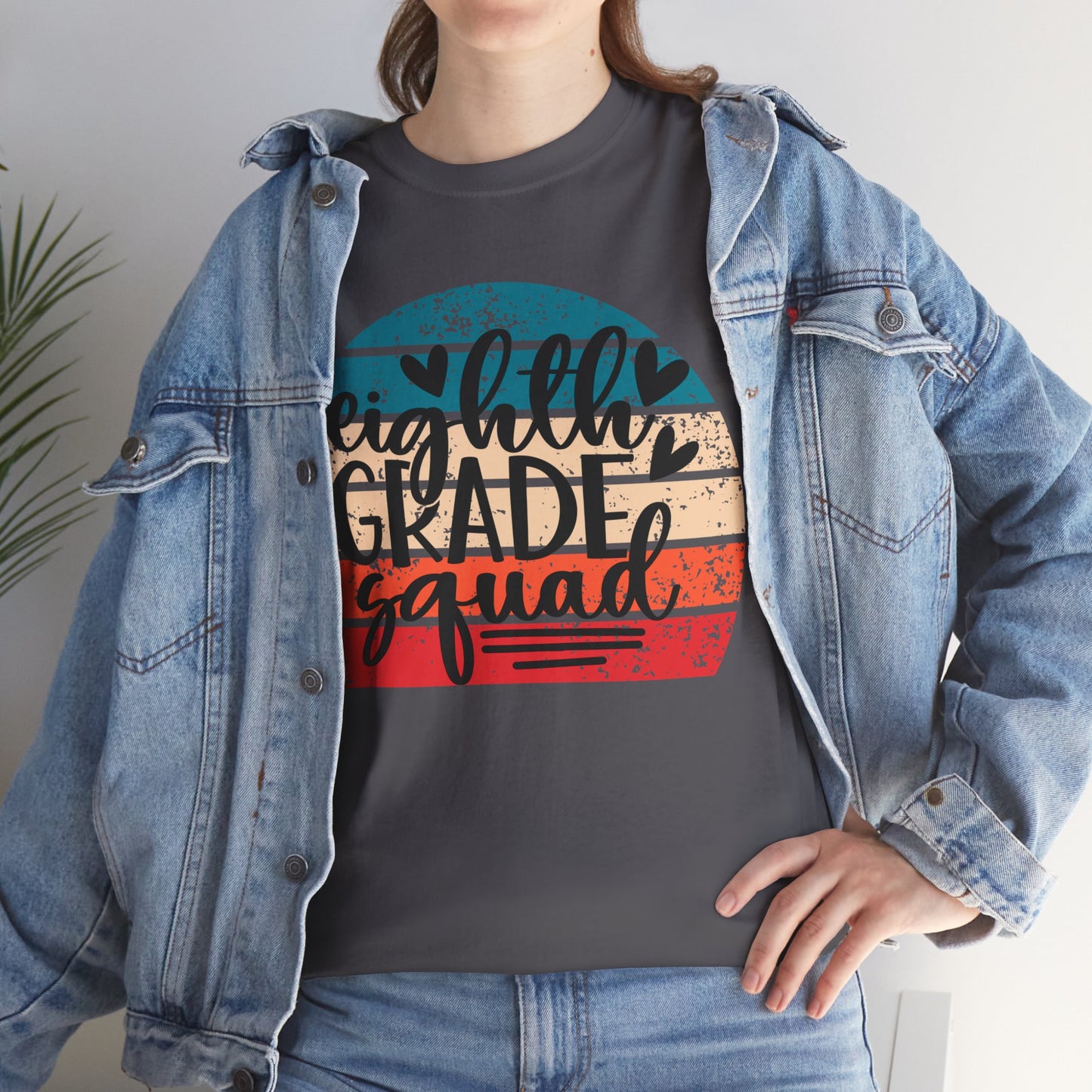 Boho Eighth Grade Squad Teacher Team Shirt