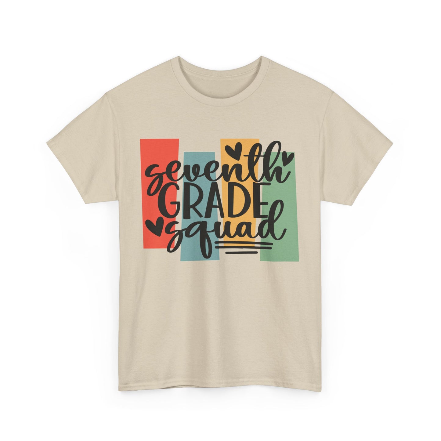Boho Retro Seventh Grade Squad School TShirt