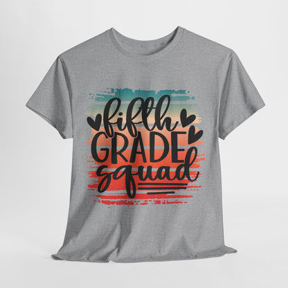 Retro Boho Fifth Grade Squad Class Team TShirt