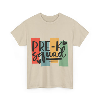 Retro Design Pre-K Squad Team School Shirt