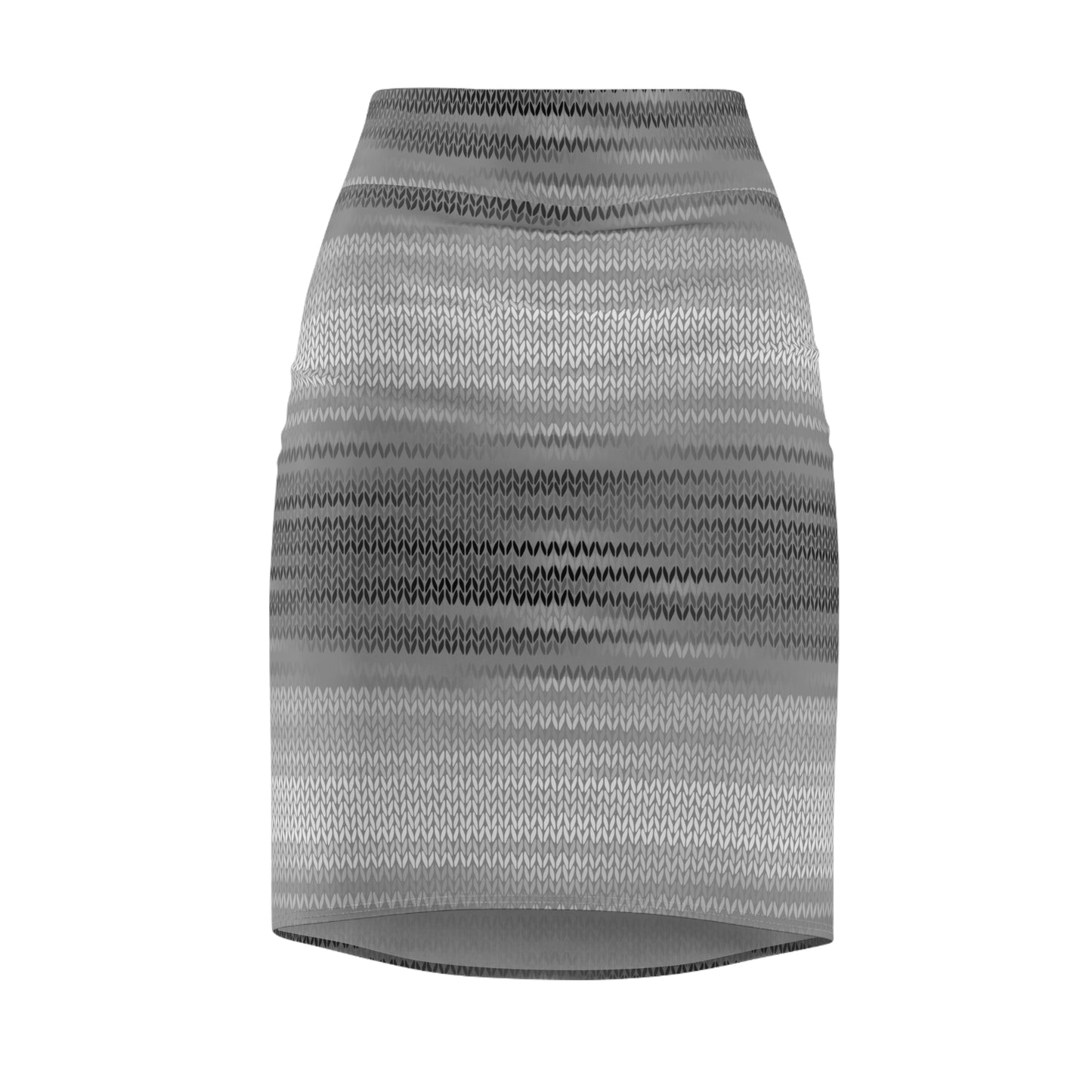 Vintage Retro Classic Black Silver Weave Pencil Skirt