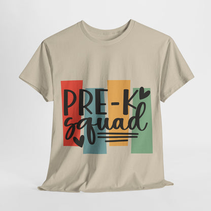 Retro Design Pre-K Squad Team School Shirt
