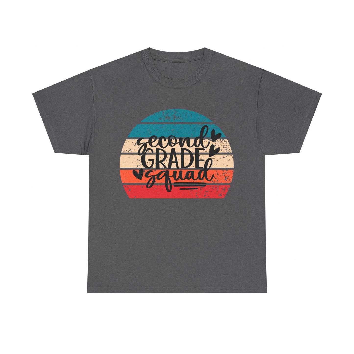 Retro Boho Design Second Grade Squad Classroom Tshirt