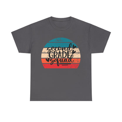 Retro Boho Design Second Grade Squad Classroom Tshirt