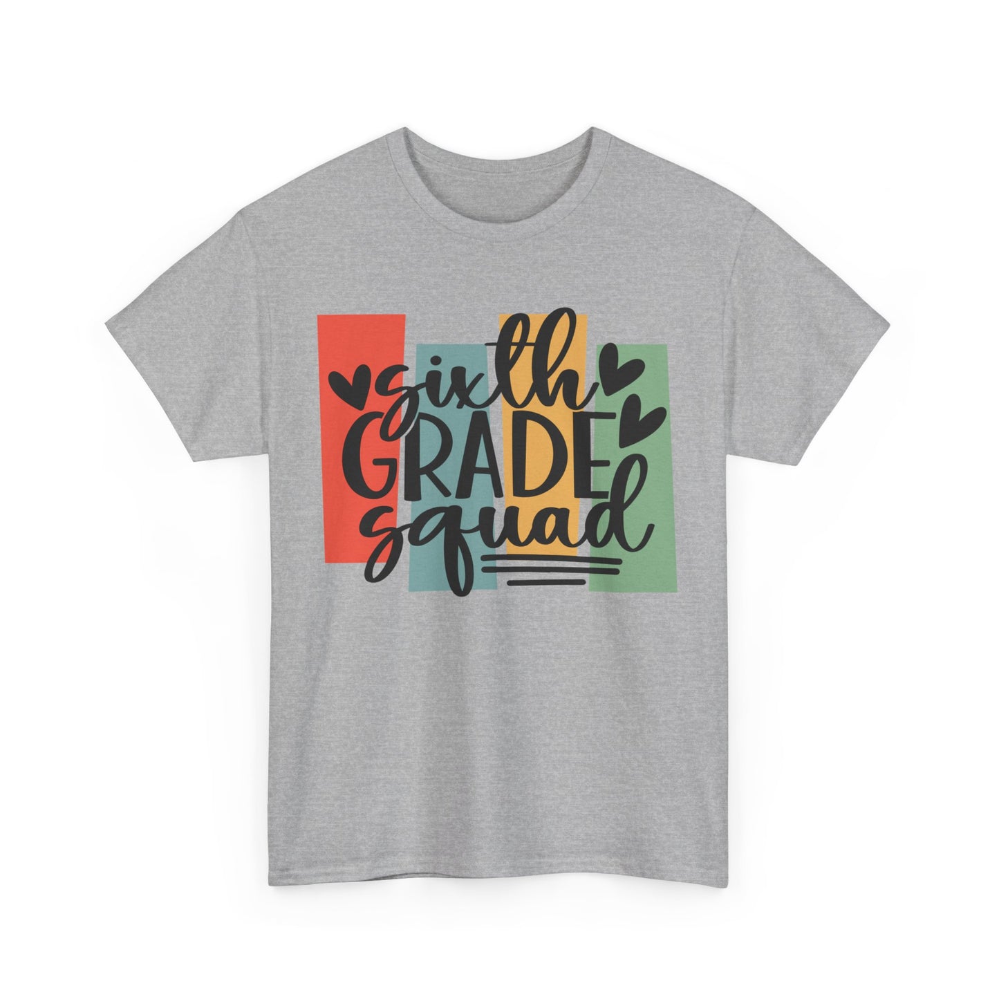 Boho Retro Sixth Grade Squad School Shirt